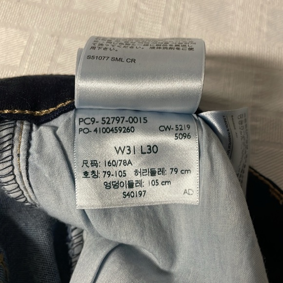 EXC! Levi's 720 High Rise Super Skinny Jeans Women's 31 x 29 Dark Indigo Soft - Picture 10 of 10